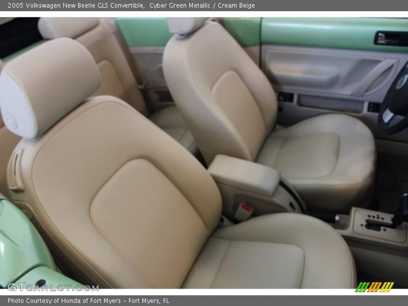 Cyber Green Metallic / Cream Beige 2005 Volkswagen New Beetle GLS Convertible