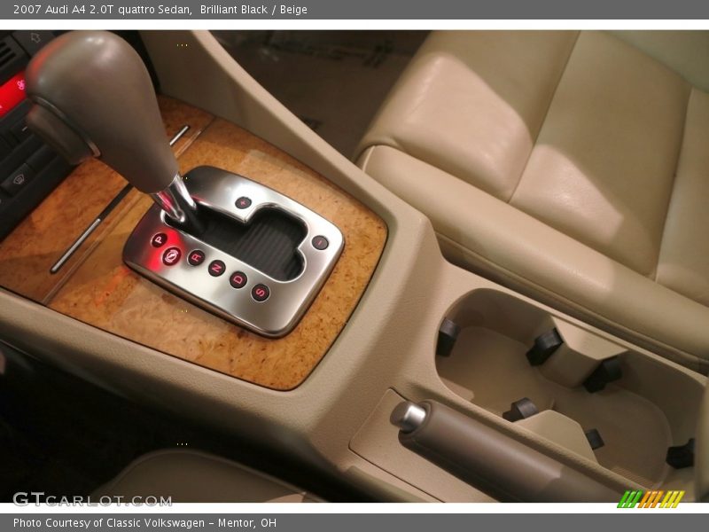 Brilliant Black / Beige 2007 Audi A4 2.0T quattro Sedan