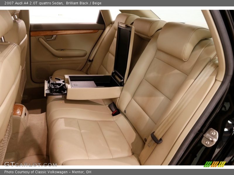 Brilliant Black / Beige 2007 Audi A4 2.0T quattro Sedan