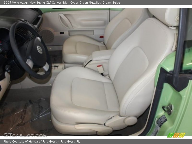 Cyber Green Metallic / Cream Beige 2005 Volkswagen New Beetle GLS Convertible