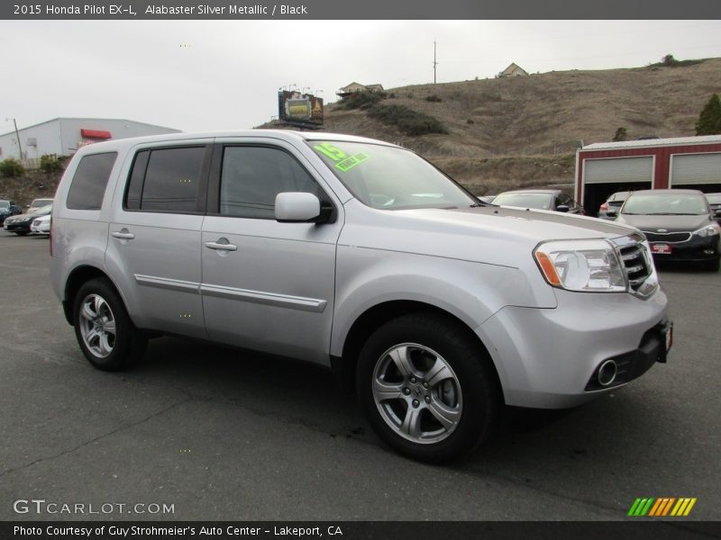 Alabaster Silver Metallic / Black 2015 Honda Pilot EX-L