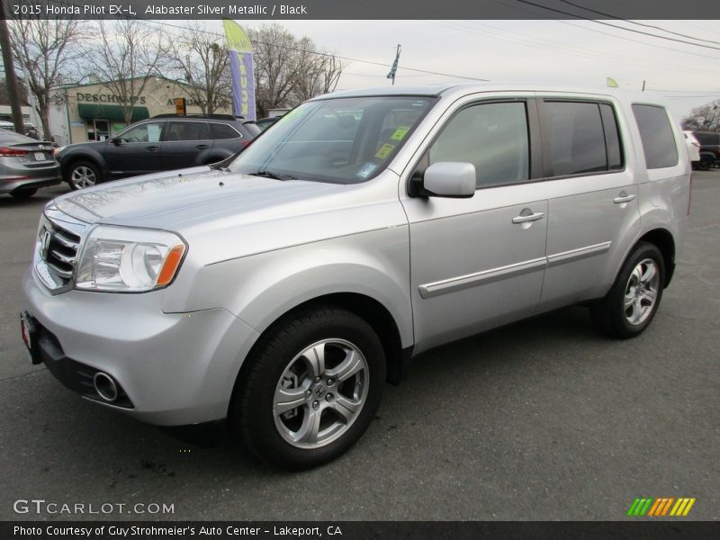 Alabaster Silver Metallic / Black 2015 Honda Pilot EX-L