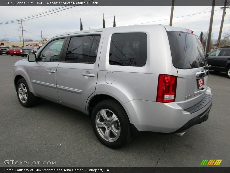 Alabaster Silver Metallic / Black 2015 Honda Pilot EX-L