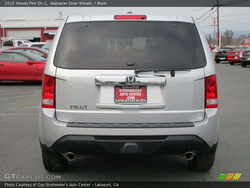 Alabaster Silver Metallic / Black 2015 Honda Pilot EX-L