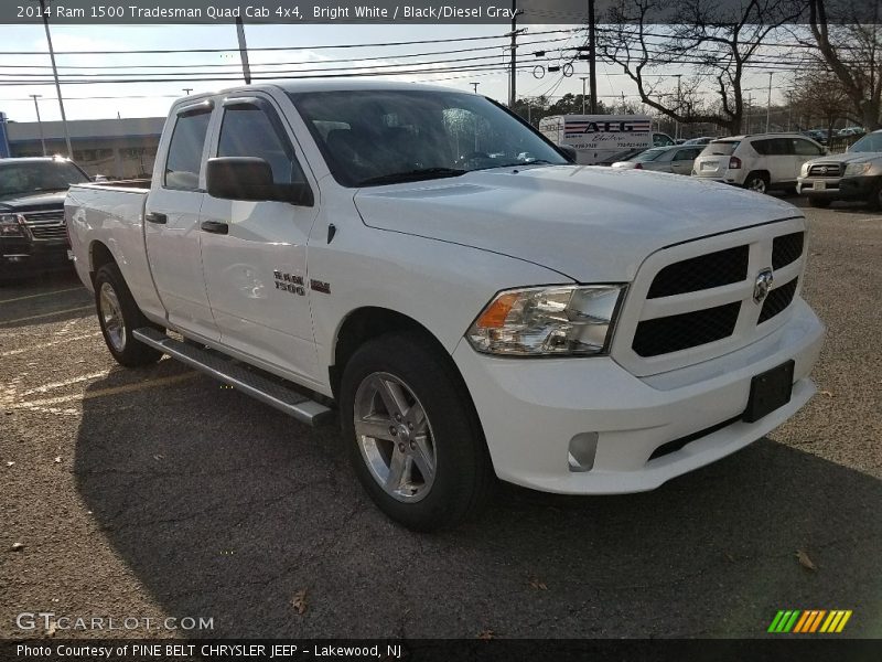Bright White / Black/Diesel Gray 2014 Ram 1500 Tradesman Quad Cab 4x4