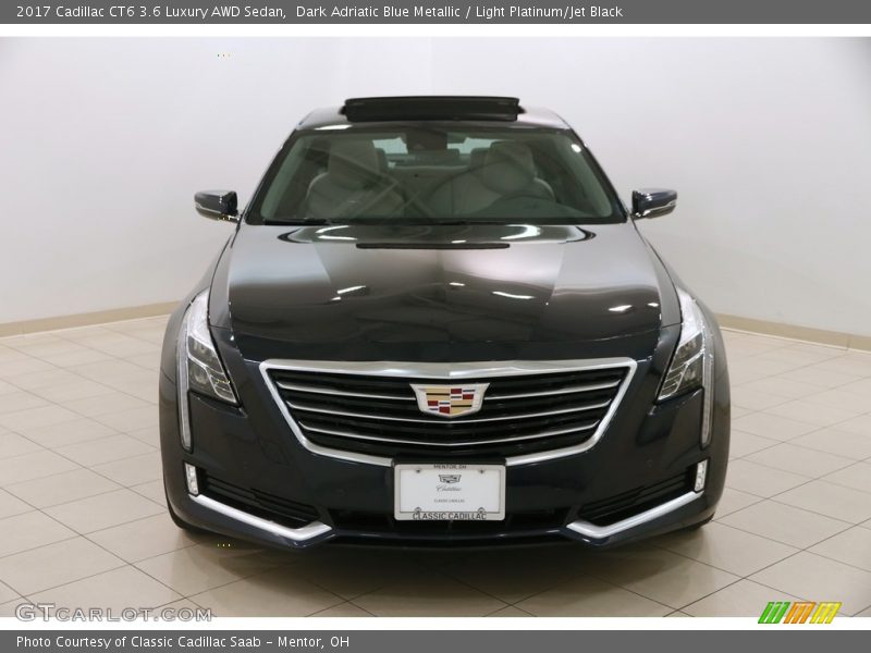 Dark Adriatic Blue Metallic / Light Platinum/Jet Black 2017 Cadillac CT6 3.6 Luxury AWD Sedan