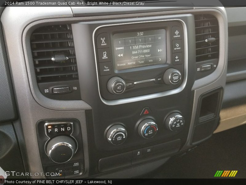 Bright White / Black/Diesel Gray 2014 Ram 1500 Tradesman Quad Cab 4x4
