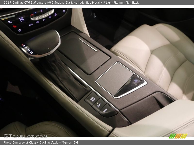 Dark Adriatic Blue Metallic / Light Platinum/Jet Black 2017 Cadillac CT6 3.6 Luxury AWD Sedan