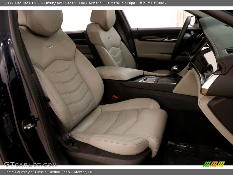 Dark Adriatic Blue Metallic / Light Platinum/Jet Black 2017 Cadillac CT6 3.6 Luxury AWD Sedan