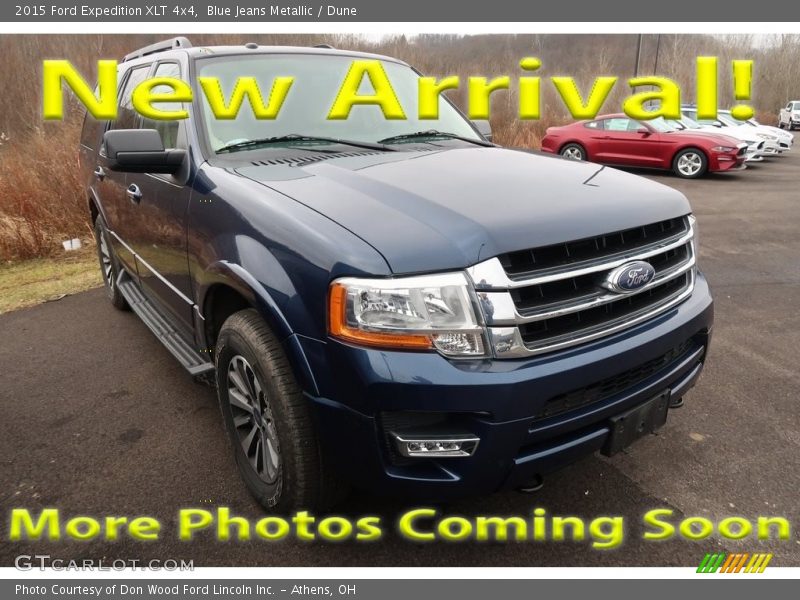 Blue Jeans Metallic / Dune 2015 Ford Expedition XLT 4x4