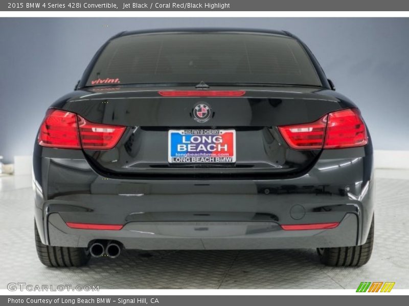 Jet Black / Coral Red/Black Highlight 2015 BMW 4 Series 428i Convertible