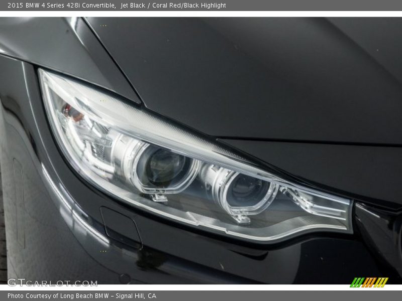 Jet Black / Coral Red/Black Highlight 2015 BMW 4 Series 428i Convertible
