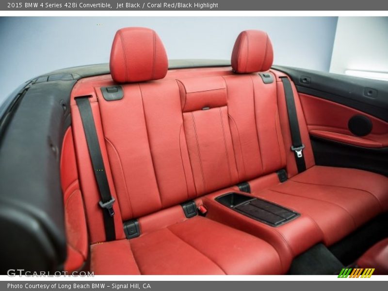 Jet Black / Coral Red/Black Highlight 2015 BMW 4 Series 428i Convertible