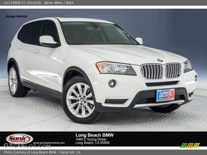 Alpine White / Black 2014 BMW X3 xDrive28i