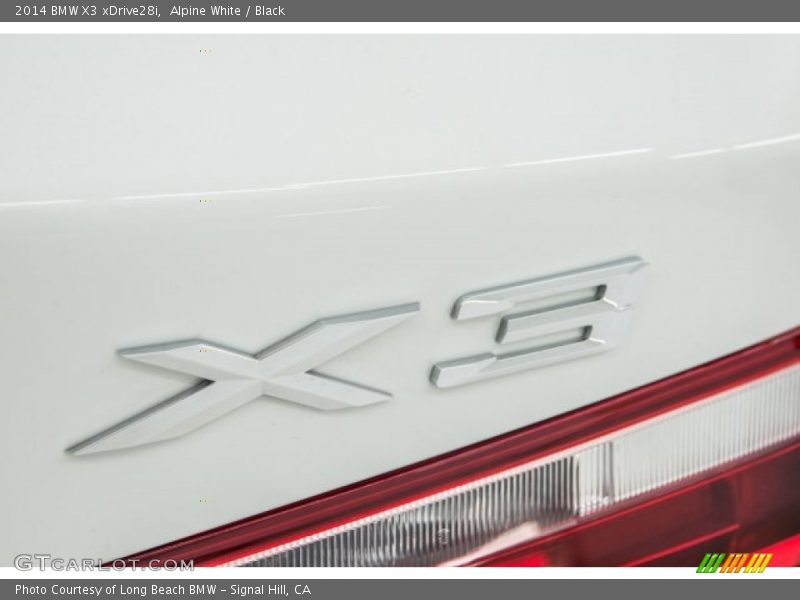Alpine White / Black 2014 BMW X3 xDrive28i