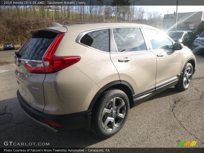 Sandstorm Metallic / Ivory 2018 Honda CR-V EX AWD