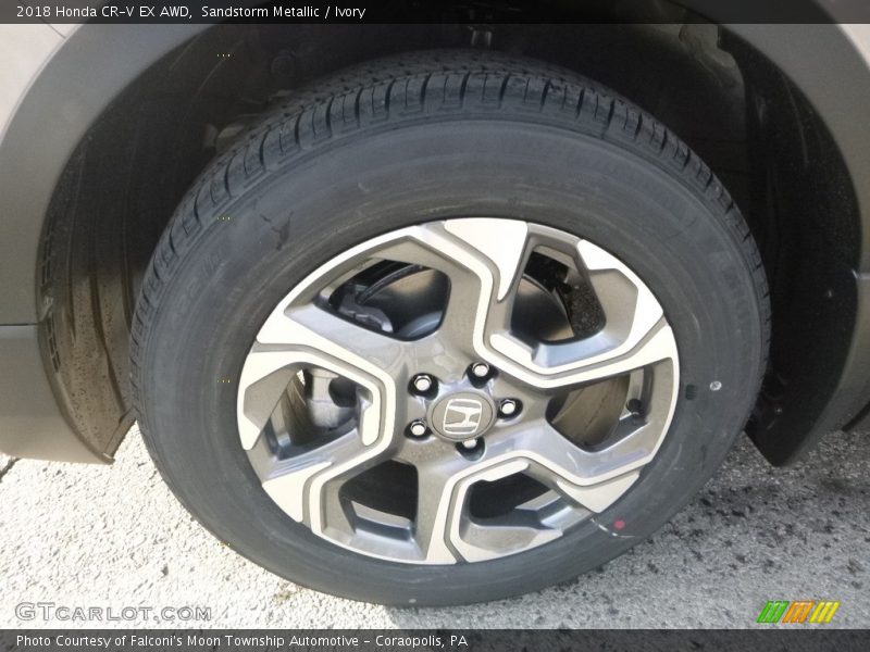 Sandstorm Metallic / Ivory 2018 Honda CR-V EX AWD