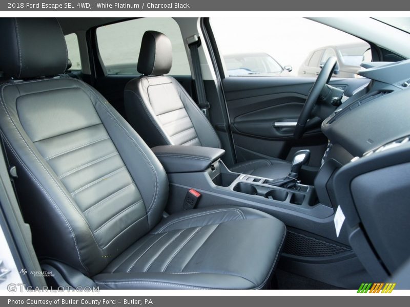White Platinum / Charcoal Black 2018 Ford Escape SEL 4WD