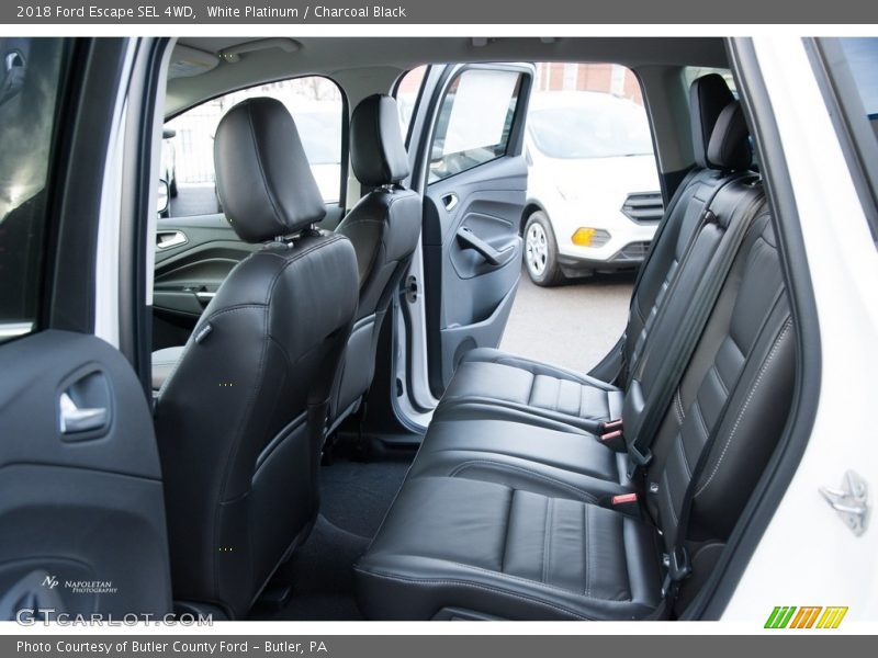 White Platinum / Charcoal Black 2018 Ford Escape SEL 4WD