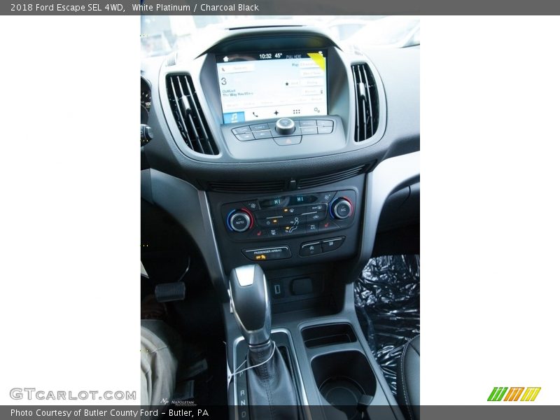 White Platinum / Charcoal Black 2018 Ford Escape SEL 4WD