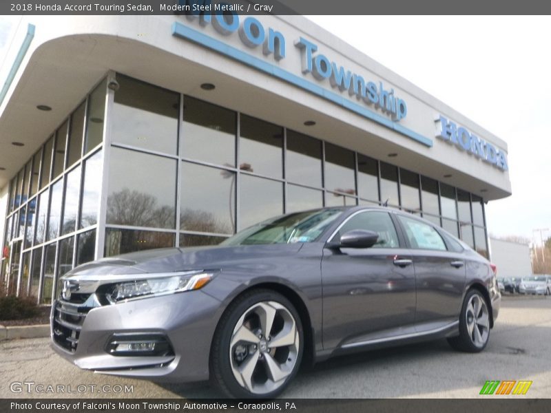 Modern Steel Metallic / Gray 2018 Honda Accord Touring Sedan