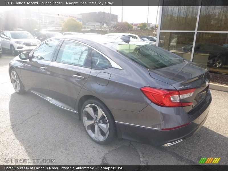 Modern Steel Metallic / Gray 2018 Honda Accord Touring Sedan