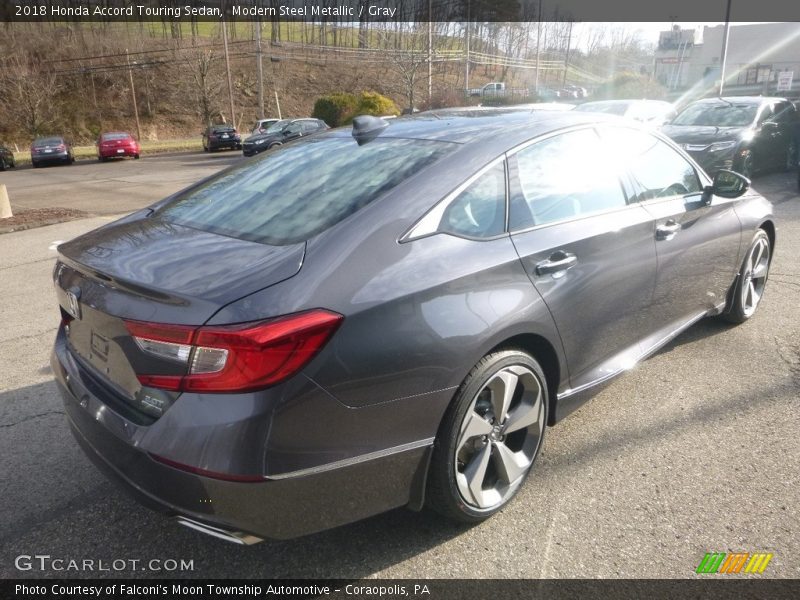 Modern Steel Metallic / Gray 2018 Honda Accord Touring Sedan