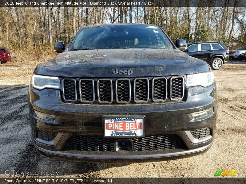 Diamond Black Crystal Pearl / Black 2018 Jeep Grand Cherokee High Altitude 4x4