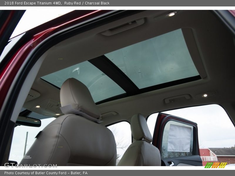Ruby Red / Charcoal Black 2018 Ford Escape Titanium 4WD