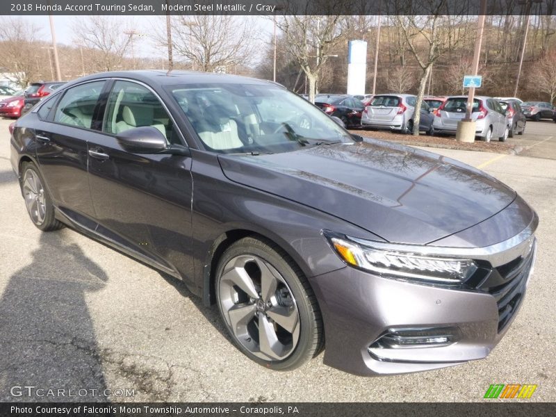 Modern Steel Metallic / Gray 2018 Honda Accord Touring Sedan