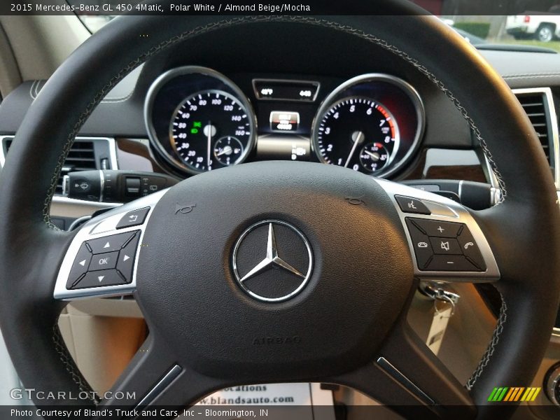 Polar White / Almond Beige/Mocha 2015 Mercedes-Benz GL 450 4Matic