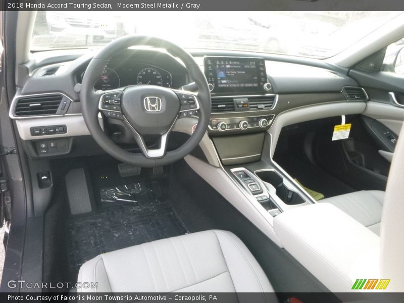 Modern Steel Metallic / Gray 2018 Honda Accord Touring Sedan