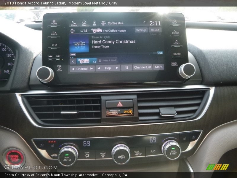 Modern Steel Metallic / Gray 2018 Honda Accord Touring Sedan