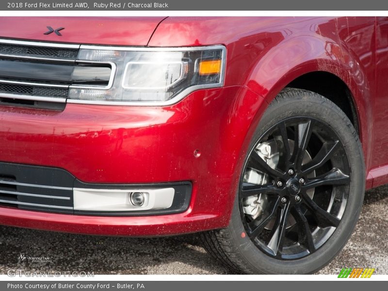 Ruby Red / Charcoal Black 2018 Ford Flex Limited AWD