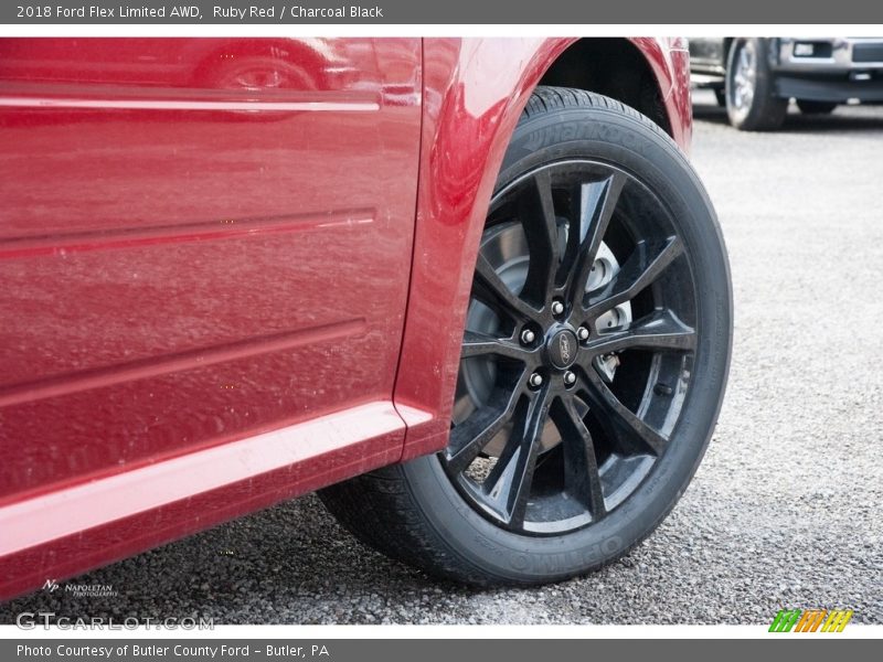 Ruby Red / Charcoal Black 2018 Ford Flex Limited AWD