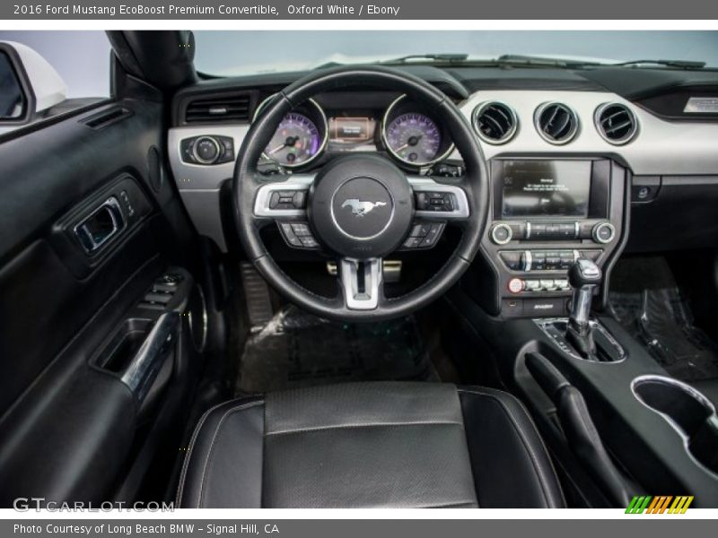 Oxford White / Ebony 2016 Ford Mustang EcoBoost Premium Convertible