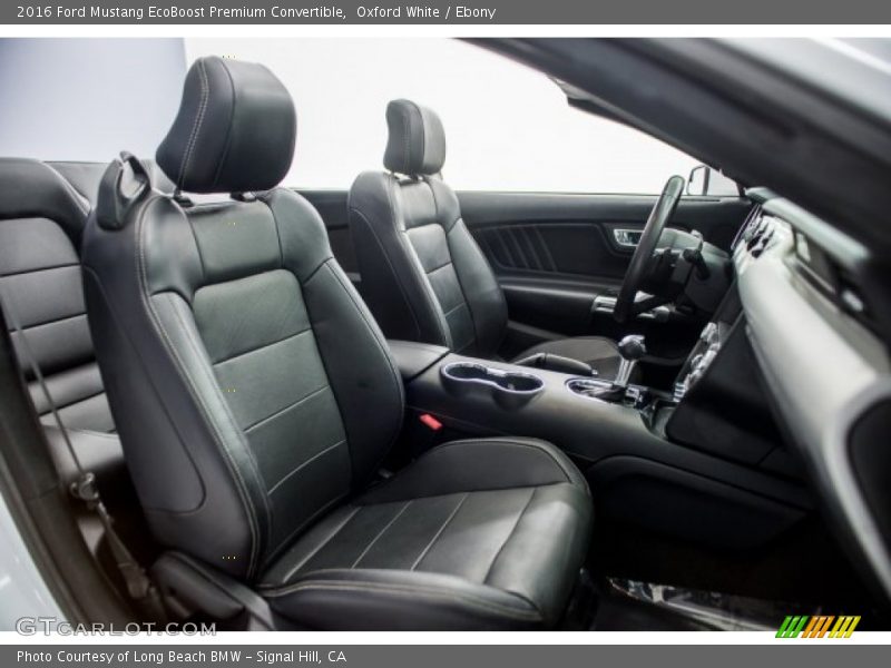 Oxford White / Ebony 2016 Ford Mustang EcoBoost Premium Convertible