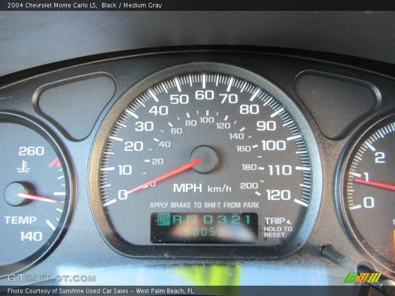 Black / Medium Gray 2004 Chevrolet Monte Carlo LS