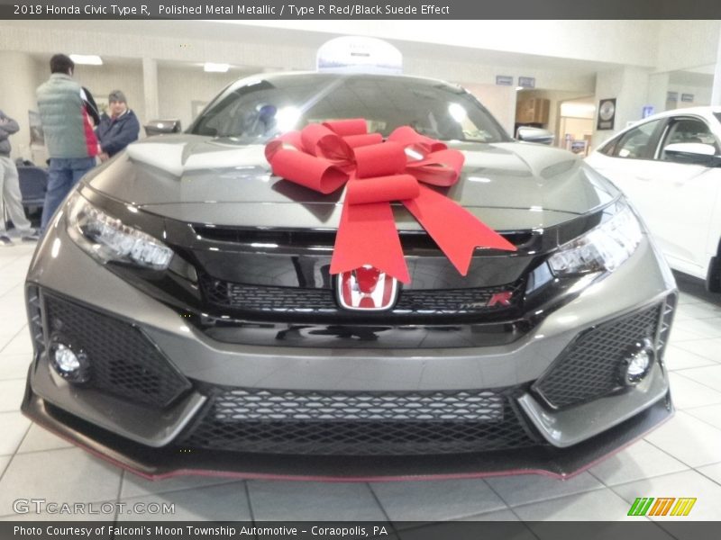 Polished Metal Metallic / Type R Red/Black Suede Effect 2018 Honda Civic Type R