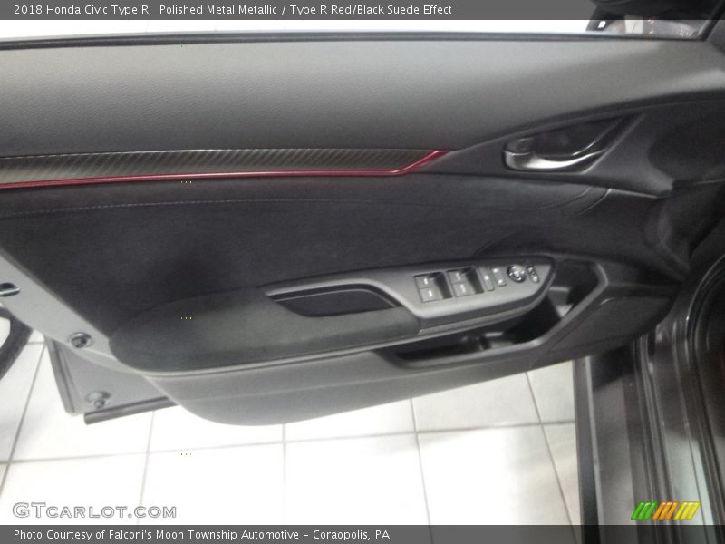 Polished Metal Metallic / Type R Red/Black Suede Effect 2018 Honda Civic Type R