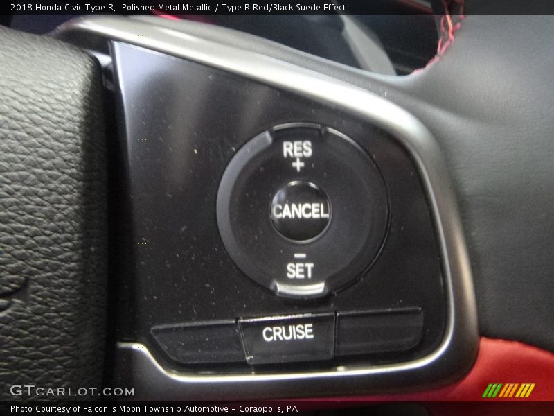 Polished Metal Metallic / Type R Red/Black Suede Effect 2018 Honda Civic Type R