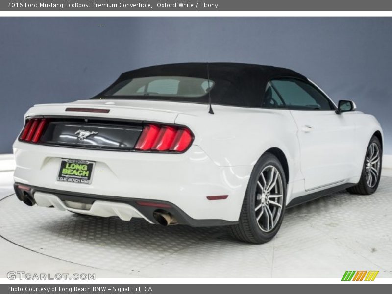 Oxford White / Ebony 2016 Ford Mustang EcoBoost Premium Convertible