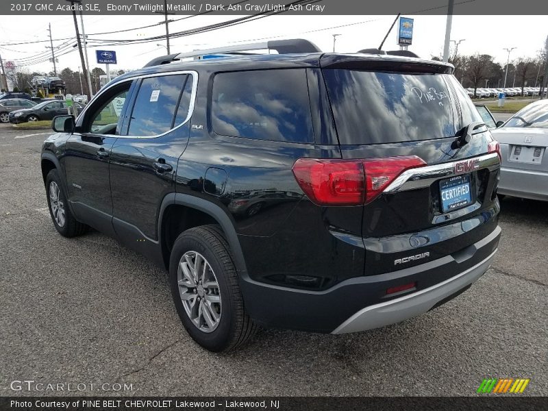 Ebony Twilight Metallic / Dark Ash Gray/Light Ash Gray 2017 GMC Acadia SLE