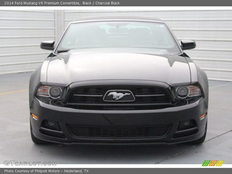 Black / Charcoal Black 2014 Ford Mustang V6 Premium Convertible