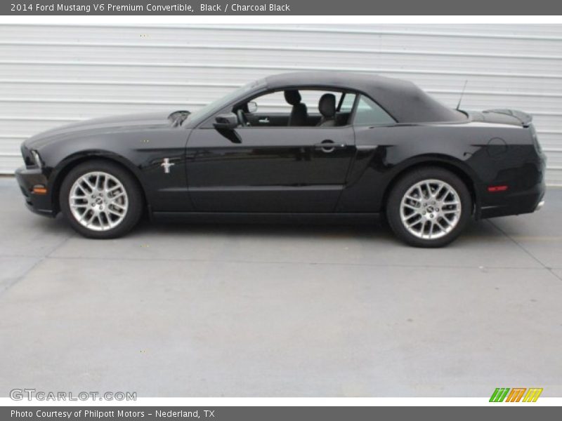 Black / Charcoal Black 2014 Ford Mustang V6 Premium Convertible
