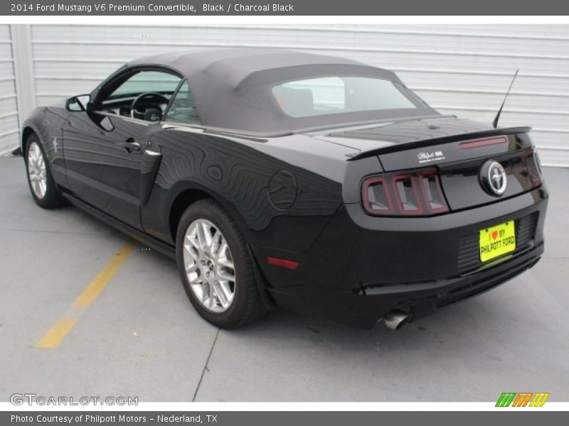 Black / Charcoal Black 2014 Ford Mustang V6 Premium Convertible