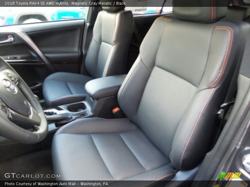 Magnetic Gray Metallic / Black 2018 Toyota RAV4 SE AWD Hybrid