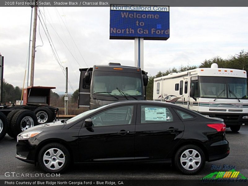 Shadow Black / Charcoal Black 2018 Ford Focus S Sedan