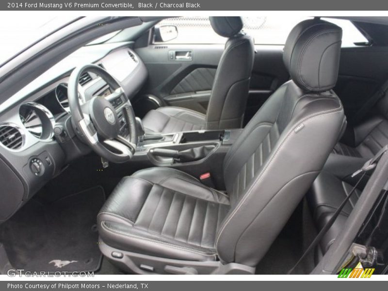 Black / Charcoal Black 2014 Ford Mustang V6 Premium Convertible