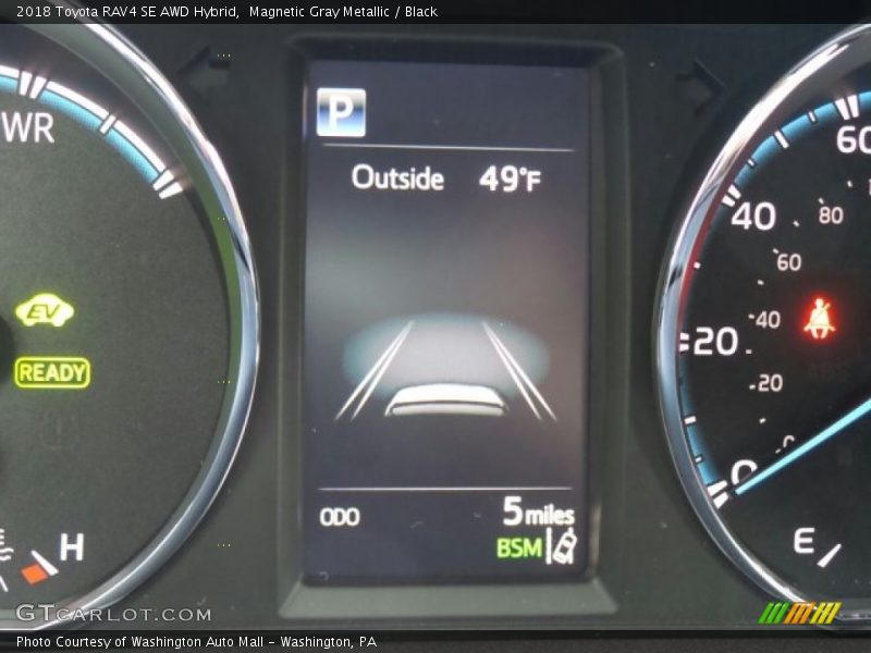 Magnetic Gray Metallic / Black 2018 Toyota RAV4 SE AWD Hybrid